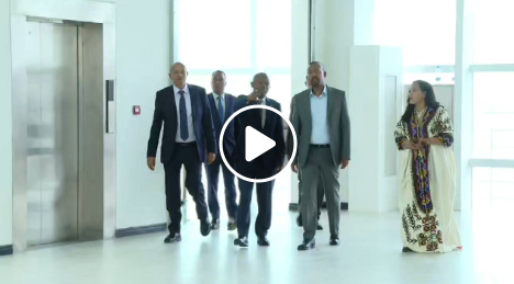 The inauguration of the new terminal at Dejazmach Belay Zeleke International Airport in Bahir Dar.